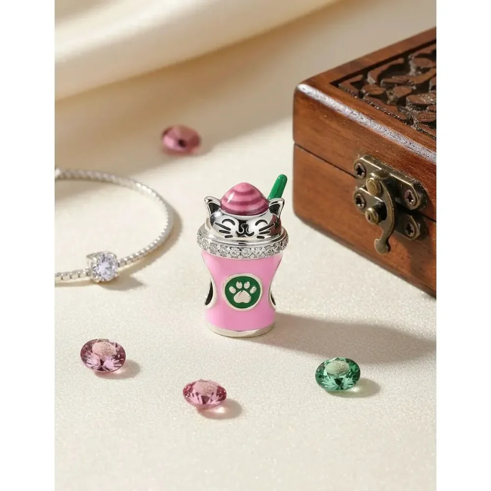 925 Sterling Silver love coffee